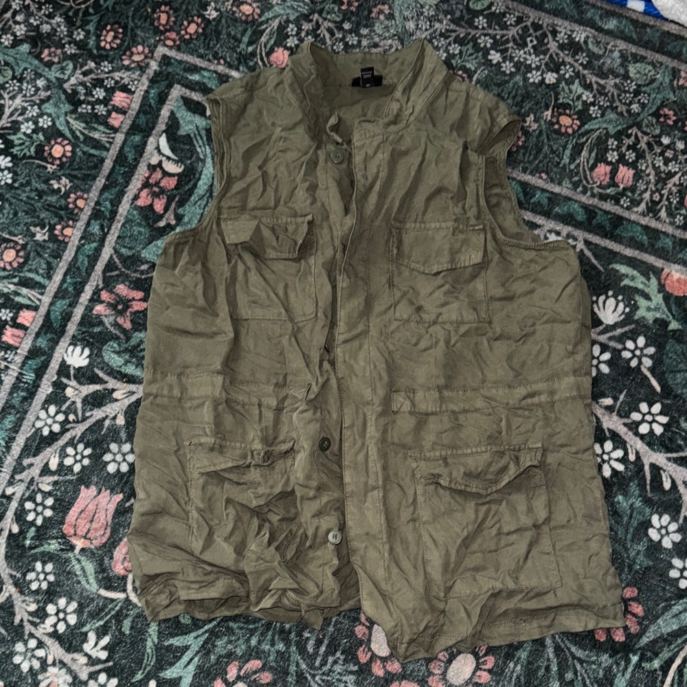 a.n.a Khaki Utility Vest
